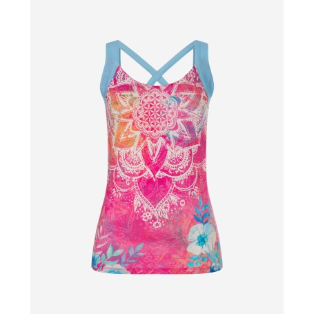 The Spirit of OM - Yoga Top Bravery - pink/bunt