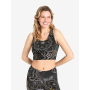 Spirit of OM - Yoga Bra Maui ohne Polster - schwarz-natur