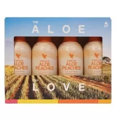 Forever - 4-Pack Forever Aloe Peaches™ - verführerische Süße gepaart mit reinster Aloe Vera - 4 x 1 Liter