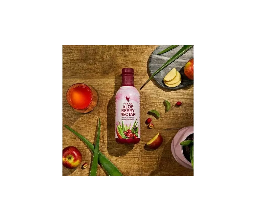 Forever - 4-Pack Forever Aloe Berry Nectar™ - 90,7 % Aloe-Vera-Gel - 4 x 1 Liter