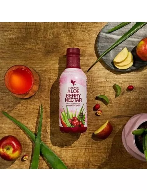 Forever - 4-Pack Forever Aloe Berry Nectar™ - 90,7 % Aloe-Vera-Gel - 4 x 1 Liter