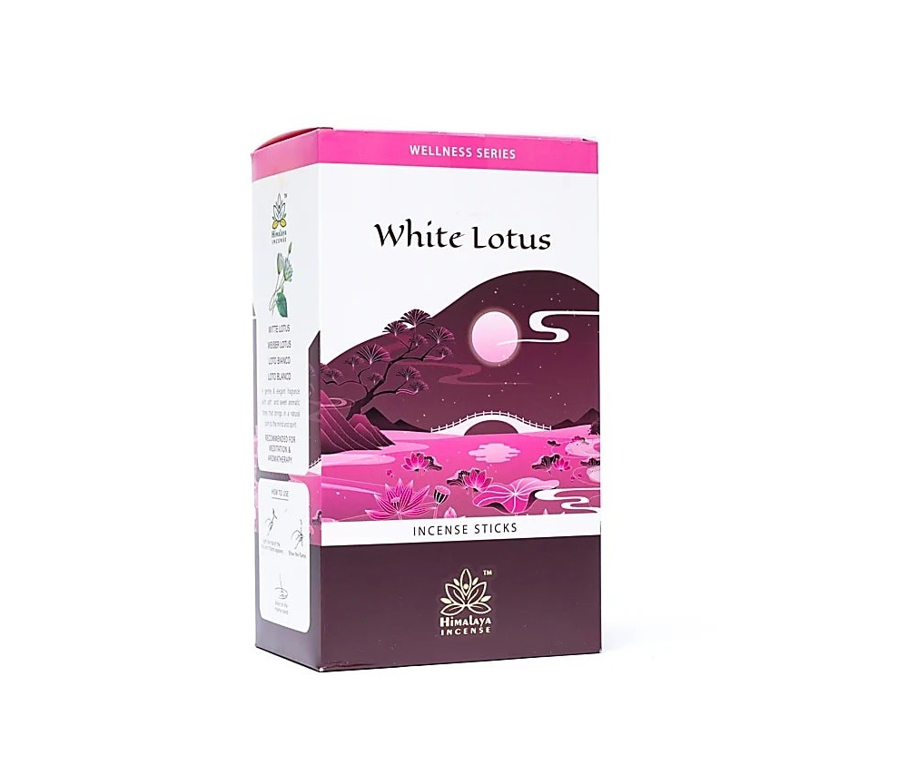 Himalaya Incense - Räucherstäbchen - Wellness Serie - Weißer Lotus - 15gr