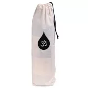 Flasche - OM - Glas - Wasserflasche - Dankbarkeit & Blume des Lebens - 1,2L