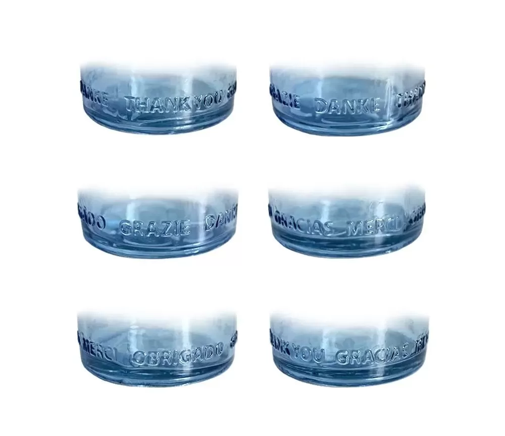 Flasche - OM - Glas - Wasserflasche - Dankbarkeit & Blume des Lebens - 1,2L