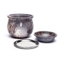 Räuchergefäß - Kombi inkl. Aromalampe & Duftlampe - Speckstein - XXL bauchig ca. 14cm