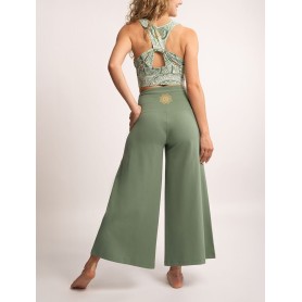 Spirit of OM - Hose Culotte Devi - morgentaugrün
