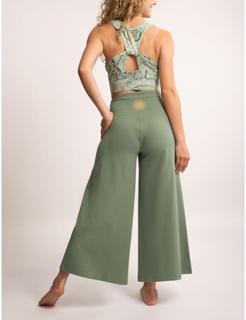 Spirit of OM - Hose Culotte Devi - morgentaugrün