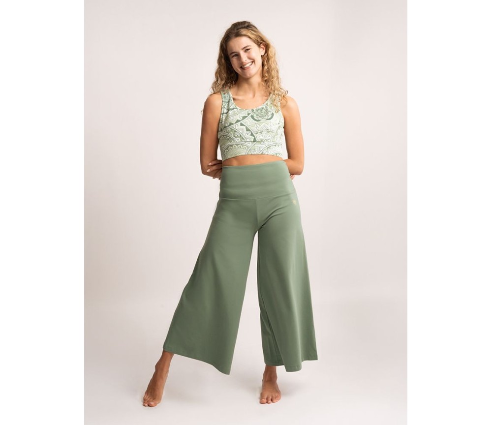 Spirit of OM - Hose Culotte Devi - morgentaugrün