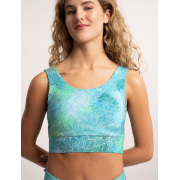 Spirit of OM - Yoga Bra Hatha Madhu - kristallblau