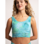 Spirit of OM - Yoga Bra Hatha Madhu - kristallblau