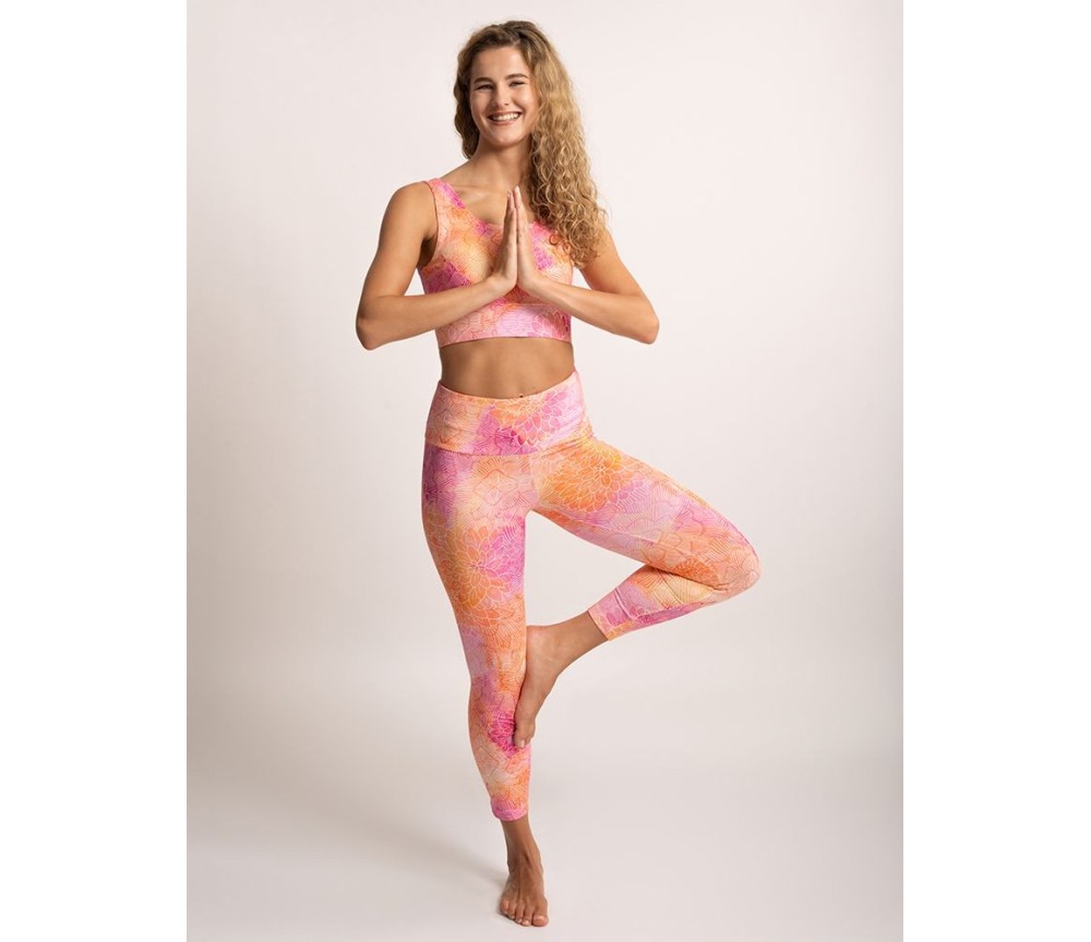 Spirit of OM - Yoga Leggings 7/8 Madhu - fuchsia