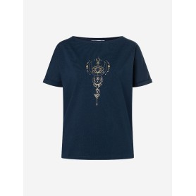 Spirit of OM - Shirt Eka Padma - tiefblau