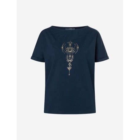 Spirit of OM - Shirt Eka Padma - tiefblau