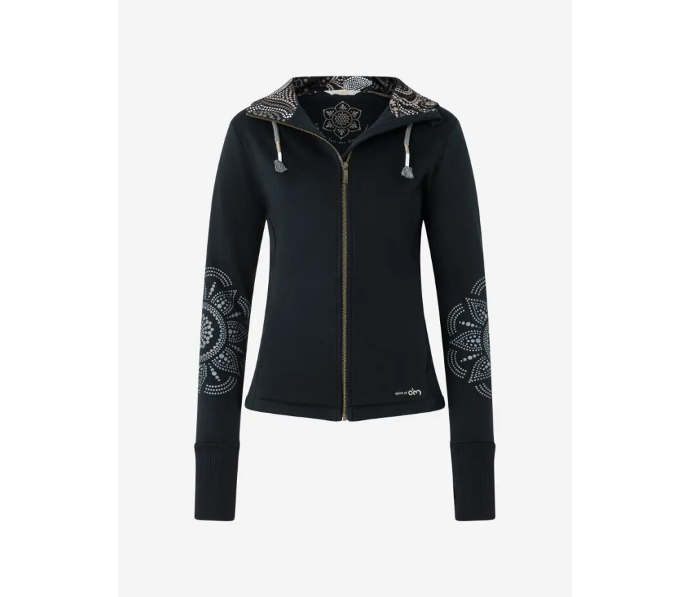 Spirit of OM - Sweatjacke Maui Nava - schwarz
