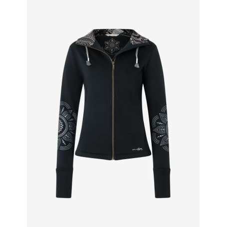 Spirit of OM - Sweatjacke Maui Nava - schwarz