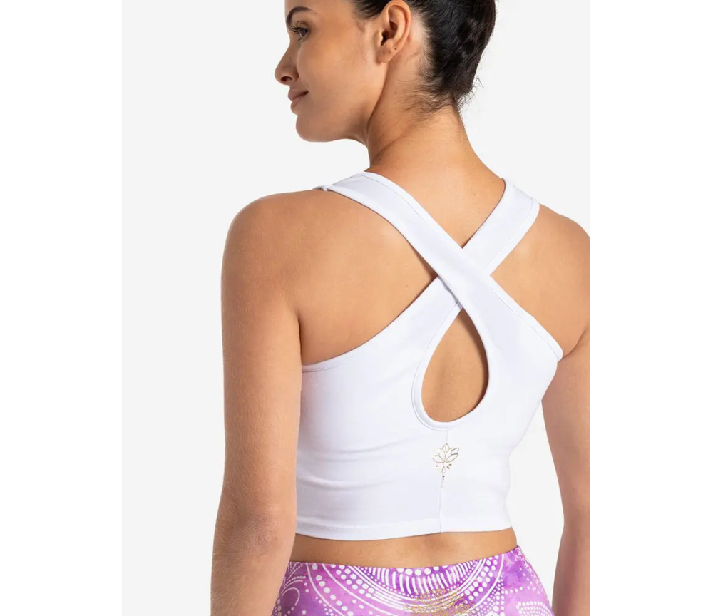Spirit of OM - Bra ohne Polster - weiß