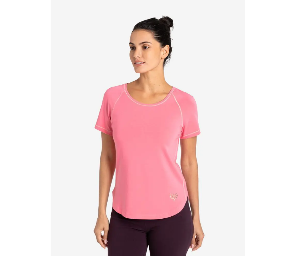 Spirit of OM - Shirt Raglan OM Herz - peach