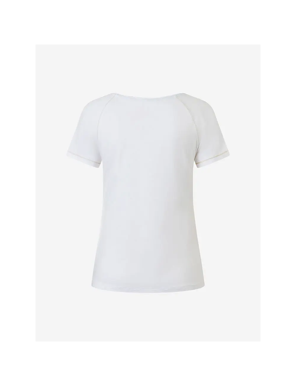 Spirit of OM - Raglan-Shirt Yoga Flower - weiß/blau/gold