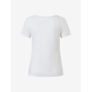 Spirit of OM - Raglan-Shirt Yoga Flower - weiß/blau/gold