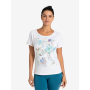 Spirit of OM - Raglan-Shirt Yoga Flower - weiß/blau/gold
