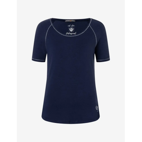 Spirit of OM - Shirt Raglan Bambus - dunkelblau