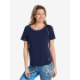 Spirit of OM - Shirt Raglan Bambus - dunkelblau