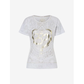 Spirit of OM - Shirt OM Time - weiß/gold