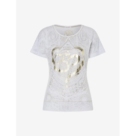 Spirit of OM - Shirt OM Time - weiß/gold