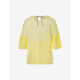Spirit of OM - Leinen-Shirt Happy Sun - lemongelb