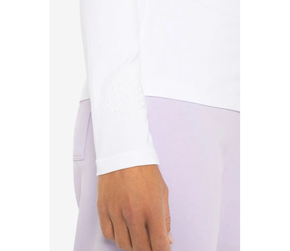 Spirit of OM - Langarm-Shirt Mabu Chakra - weiß