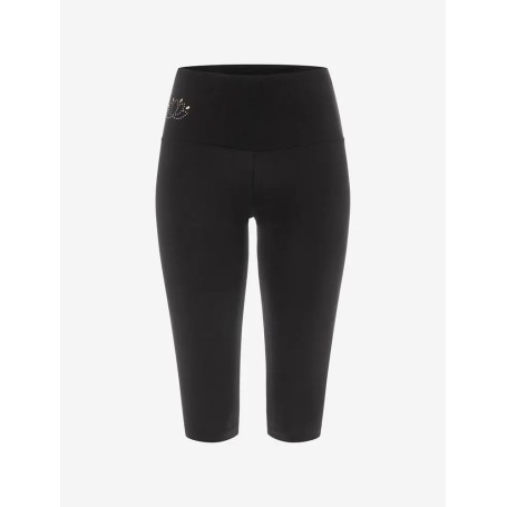 Spirit of OM - Yoga Leggings Capri - schwarz