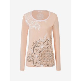 Spirit of OM - Pyjama-Longsleeve Shirt - apricot/sahara
