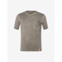 Spirit of OM - T-Shirt men - mit Tasche Ethno - dunkelgrau