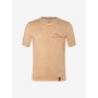 Spirit of OM - T-Shirt men - mit Tasche - Mountain - zirben-braun