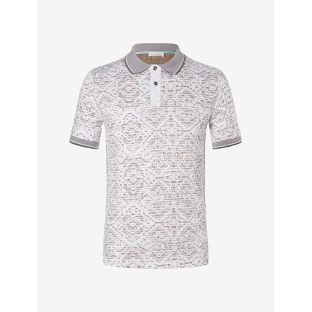 Spirit of OM - Polo-Shirt - naturweiß/chai