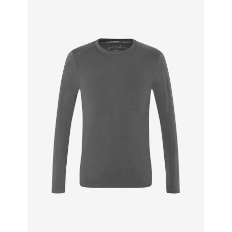 Spirit of OM - Longsleeve Bambus - turmalingrau