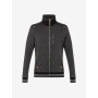 Spirit of OM - Sweatjacke men mit Stehkragen - schwarz-melange
