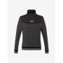 Spirit of OM - Sweatjacke men mit Stehkragen - schwarz-melange