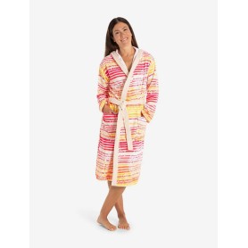 Spirit of OM - Bademantel - gelb-orange-pink