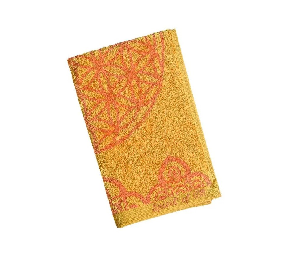 Spirit of OM - Frotteetücher Happy Flower of Life - sonnengruß/koralle