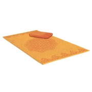 Spirit of OM - Frotteetücher Happy Flower of Life - sonnengruß/koralle