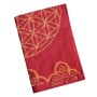Spirit of OM - Frotteetücher Happy Flower of Life - rubinrot/koralle
