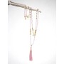 Spirit of OM - Kette - Mala Rosenquarz