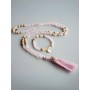 Spirit of OM - Kette - Mala Rosenquarz