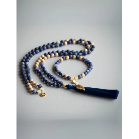 Spirit of OM - Kette - Mala Sodalith