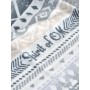 Spirit of OM - Kuscheldecke Blume des Lebens - grau