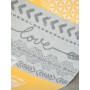 Spirit of OM - Kuscheldecke Lotus - gelb/grau