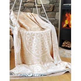 Spirit of OM - Kuscheldecke - nature/beige