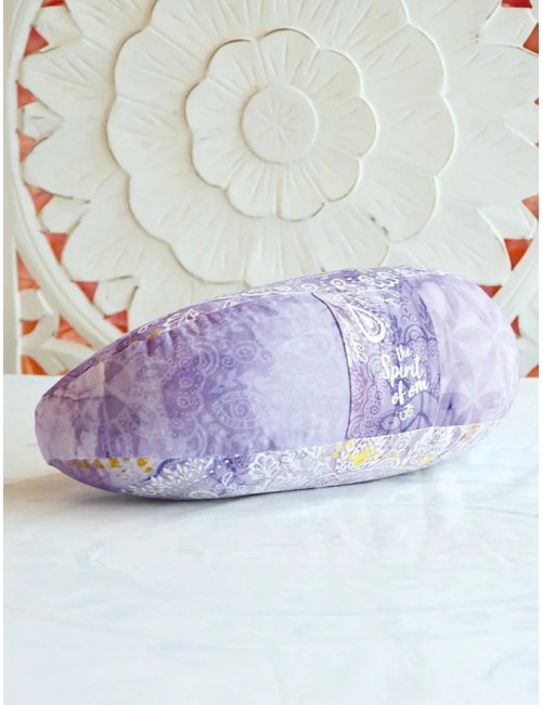 Spirit of OM - Meditationskissen Halbmond - flieder