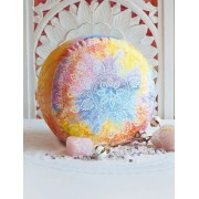 Spirit of OM - Meditationskissen rund - bunt